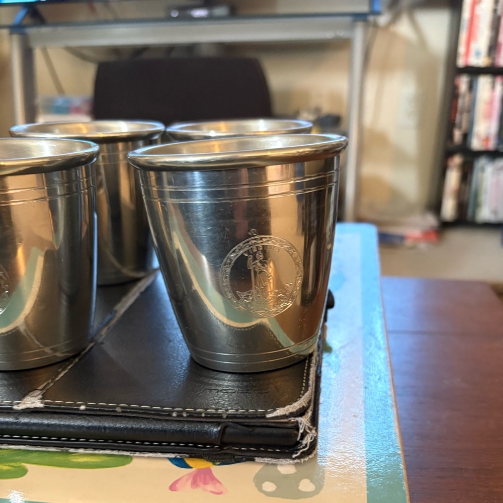 Camelot Pewter Virginia Cup lot of four